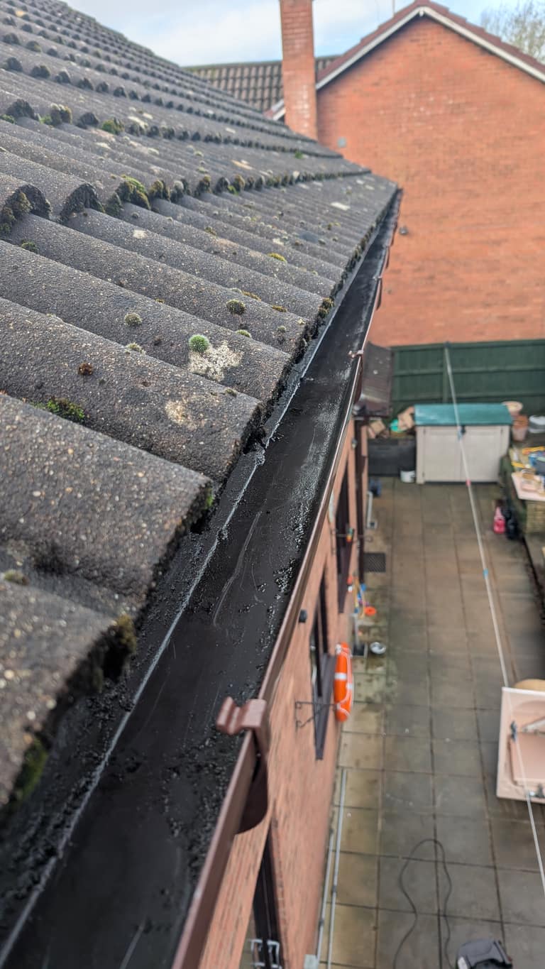 Gutter Cleaning job 1 — after