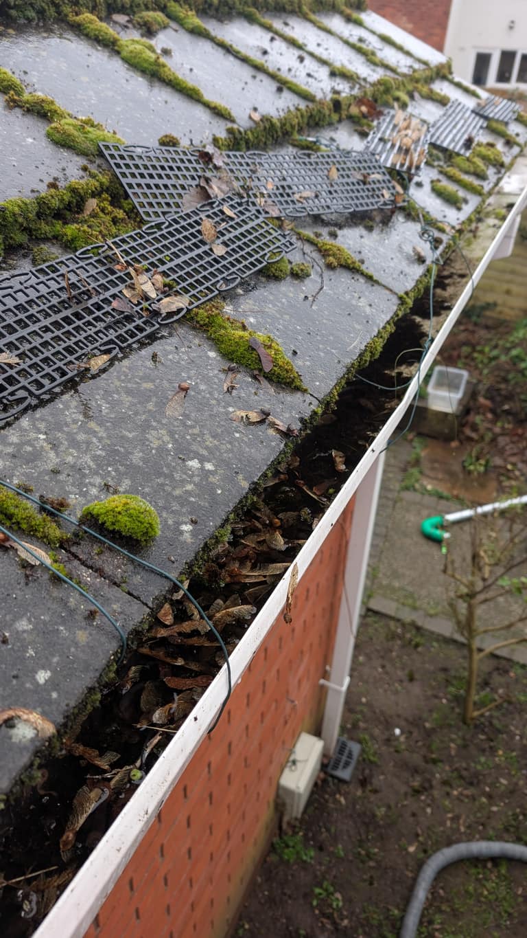 Gutter Cleaning job 4 — before